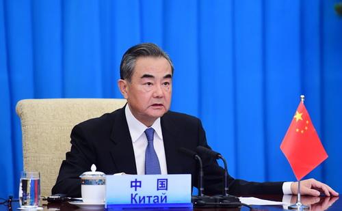  王毅在上海合作组织成员国外长视频会议上的发言