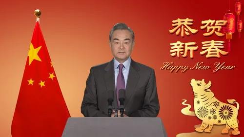王毅国务委员兼外交部长新年视频致辞